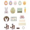 Pallet Decor Tiered Pallet Spring Decor Bunny Eggs Wooden Sign RusticSpring Decorations For Home Table Kitchen Crafts