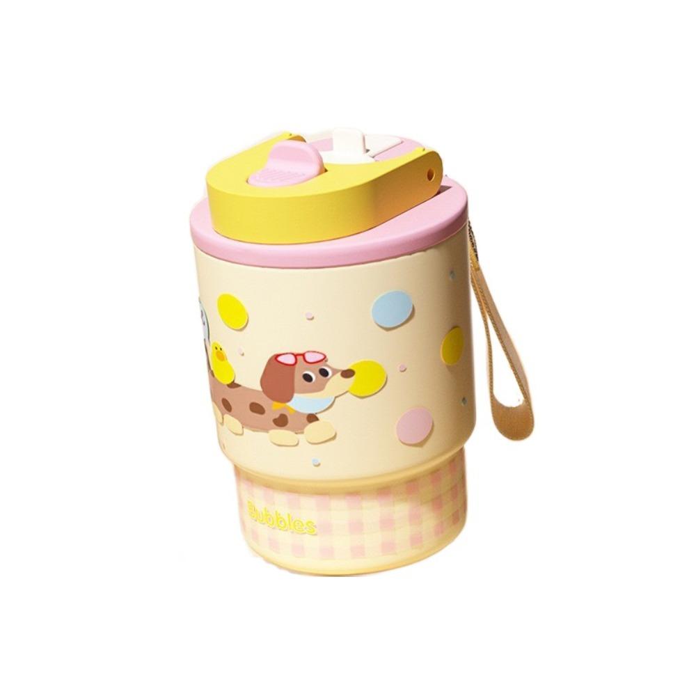 Leak Proof Stainless Steel Coffee Cup Cartoon Insulated Cup Cute Car Water Cup  Office