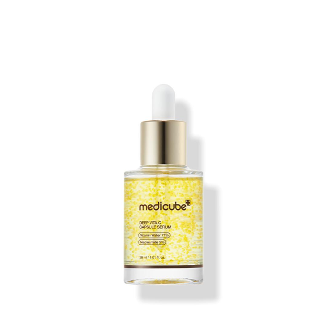 Medicube Deep Vita C Capsule Serum Brightening Dark Spot Care Facial Serum 30ml 1 Pack (30ml)