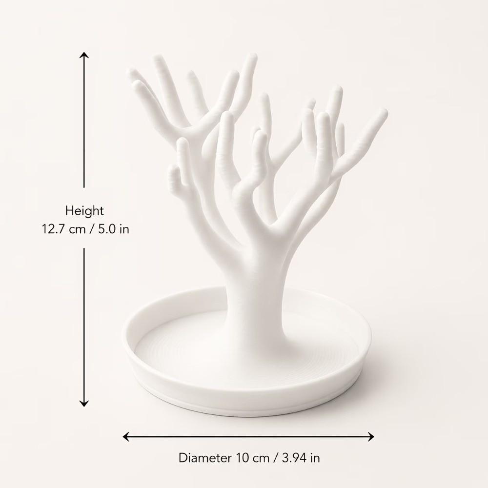 Decorative Figurine Miscellaneous Item Storage Tray Simulated Tree Jewelry Display Stand  Desktop