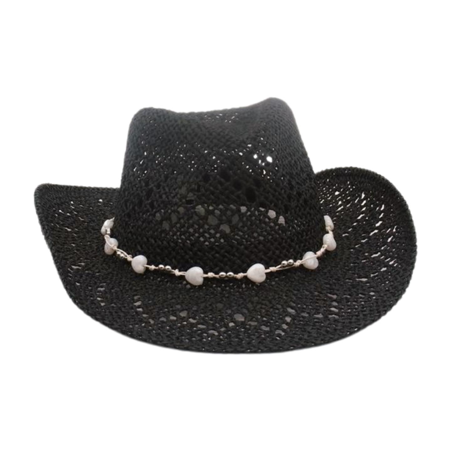 

Cowboy Hat Spring And Summer Sunshade Straw Hat Empty High-End Travel Vacation Breathable Sun Hat One size