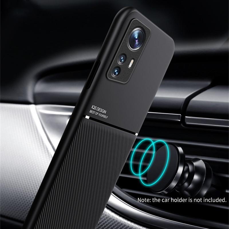 For Xiaomi Mi 12 Pro 12X 5G Case Luxury PU Leather Texture Soft Back Cover for Xiaomi Mi12 Mi12X Magnetic Holder Phone Cases