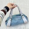 Y2k Punk Style Shoulder Bag Vintage Patchwork Large-capacity Underarm Bag Rivet Diamond Decor Women's Fashion Commuter Handbag