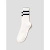 Double Stripe Socks White