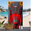 Skibidi toilet Gedrucktes Schnelltrocknendes Strandtuch Super Saugfähiges Weiches Leichtes Badetuch für Pool Sommerreisen