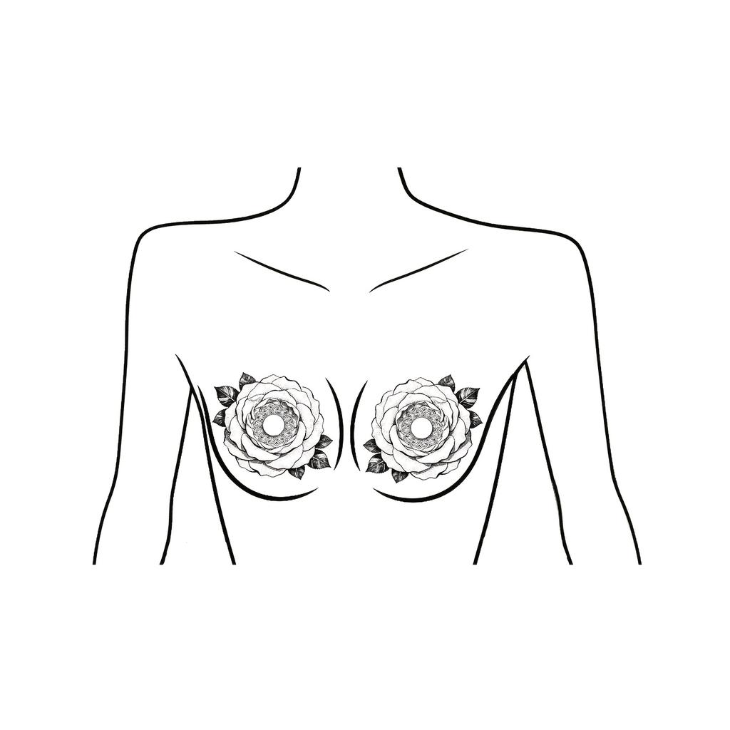 Multifunctional Body Art Tattoo Stickers 10Pcs, Mandala & Butterfly Clavicle Designs, Waterproof & Easy Removal