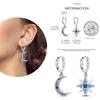 NEW Round Original CZ Hoop Earrings Heart U Shape Moon Star Unicorn Earring for Women Party Engagement Jewelry Gift