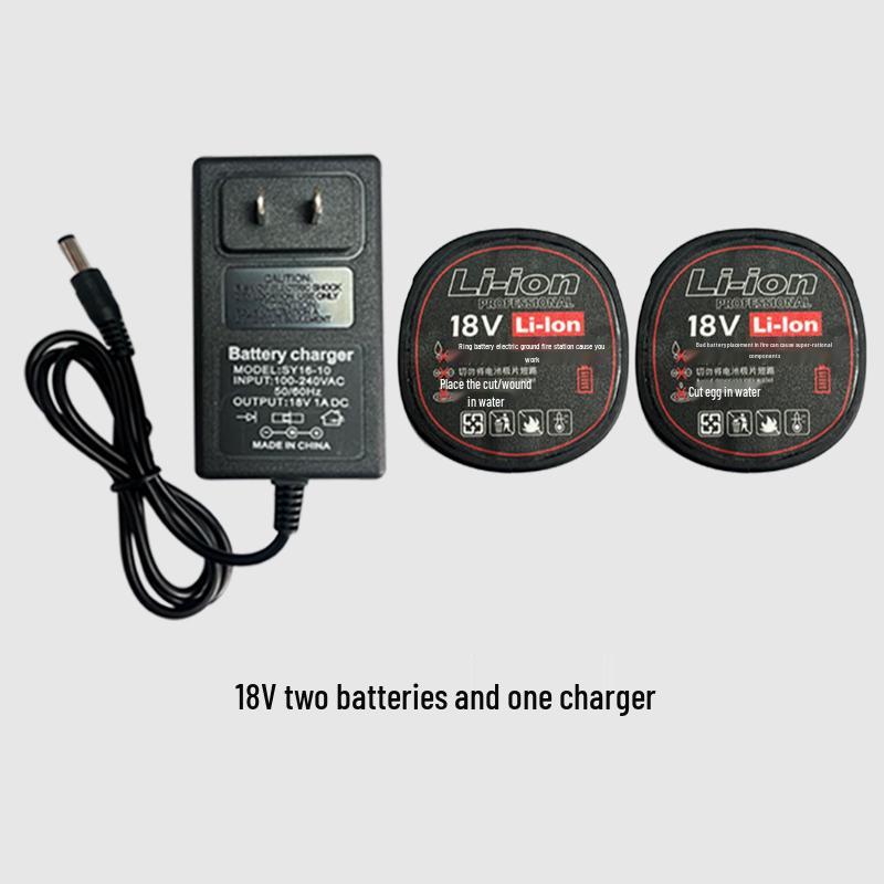18V Brushless Electric Drill & 16.8V Rechargeable Screwdriver with Large Capacity Lithium Battery