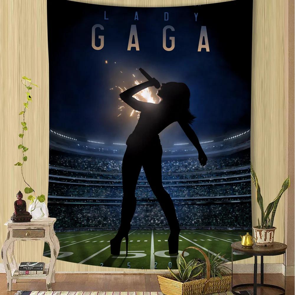 

Lady Gaga Singer Hanging Bohemian Tapestry Cheap Hippie Wall Hanging Bohemian Wall Tapestries Mandala Wall Hanging Home Decor 74x94cm(29x37in)