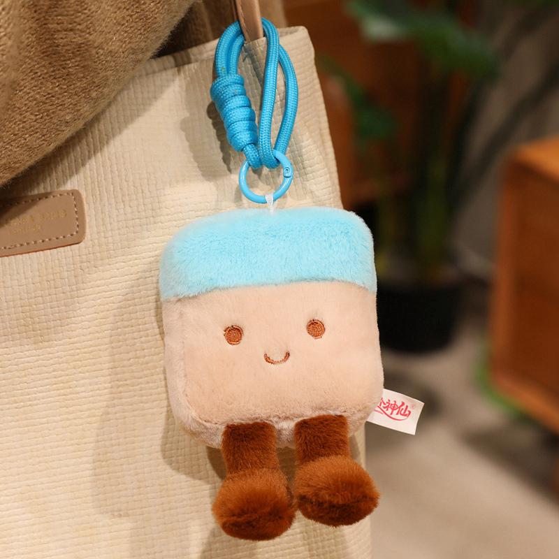 13/20Cm Potloodtasje Schrijfwaren Pluche Humanoid Speelgoed Gevuld Kawaii Gum Liniaal Poppetje Hanger Met Lus Pluche Decoratie Voor Tas
