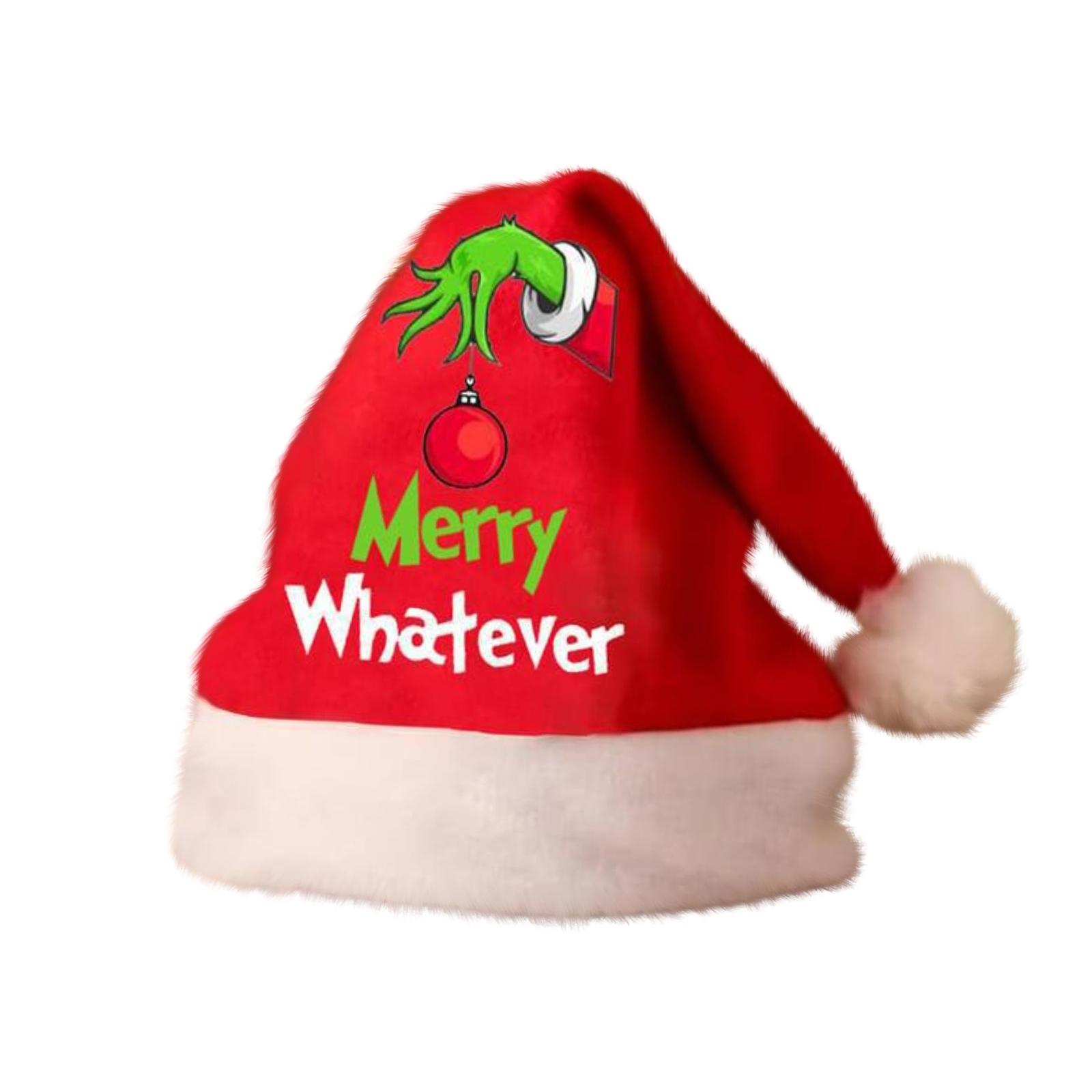 

Рождественские украшения для взрослых Плюшевые шапки Санты One Size