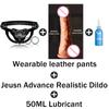 Strap On Dildo Harness Sex for , High-quality Wearable Leather Pants Men Pegging Dildo, Adjustable Belt Multiple Sizes Rings