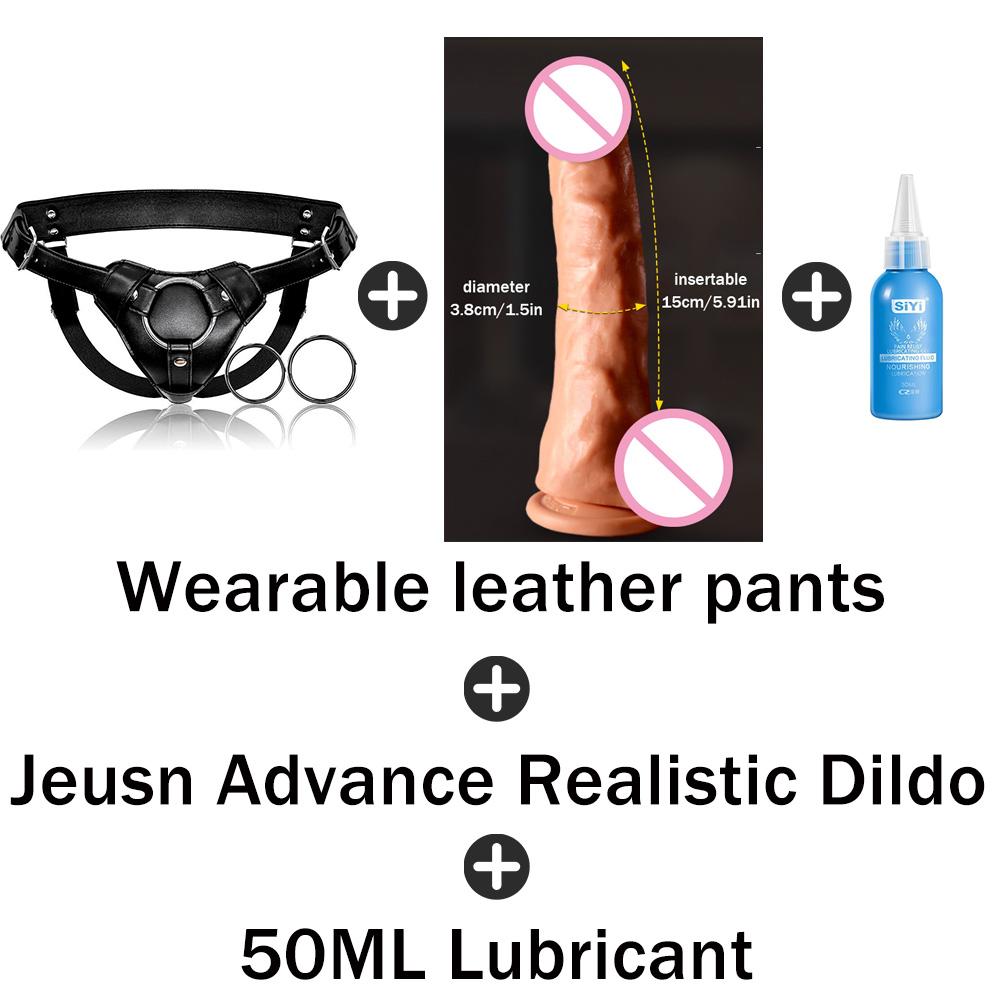 Strap On Dildo Harness Sex for , High-quality Wearable Leather Pants Men Pegging Dildo, Adjustable Belt Multiple Sizes Rings