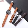 Genuine Cowhide Watch Band Butterfly Buckle Vintage Straps 20mm 22mm 24mm Men Women Soft Leather Wrist Bracelet Belt Accessory