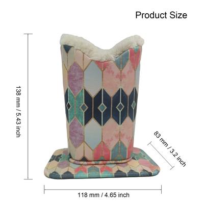 Plush Eyeglass Holder Leather Eyewear Display Stand Fabric Pencil Holder Stylish Minimalist Eyewear Storage Solution