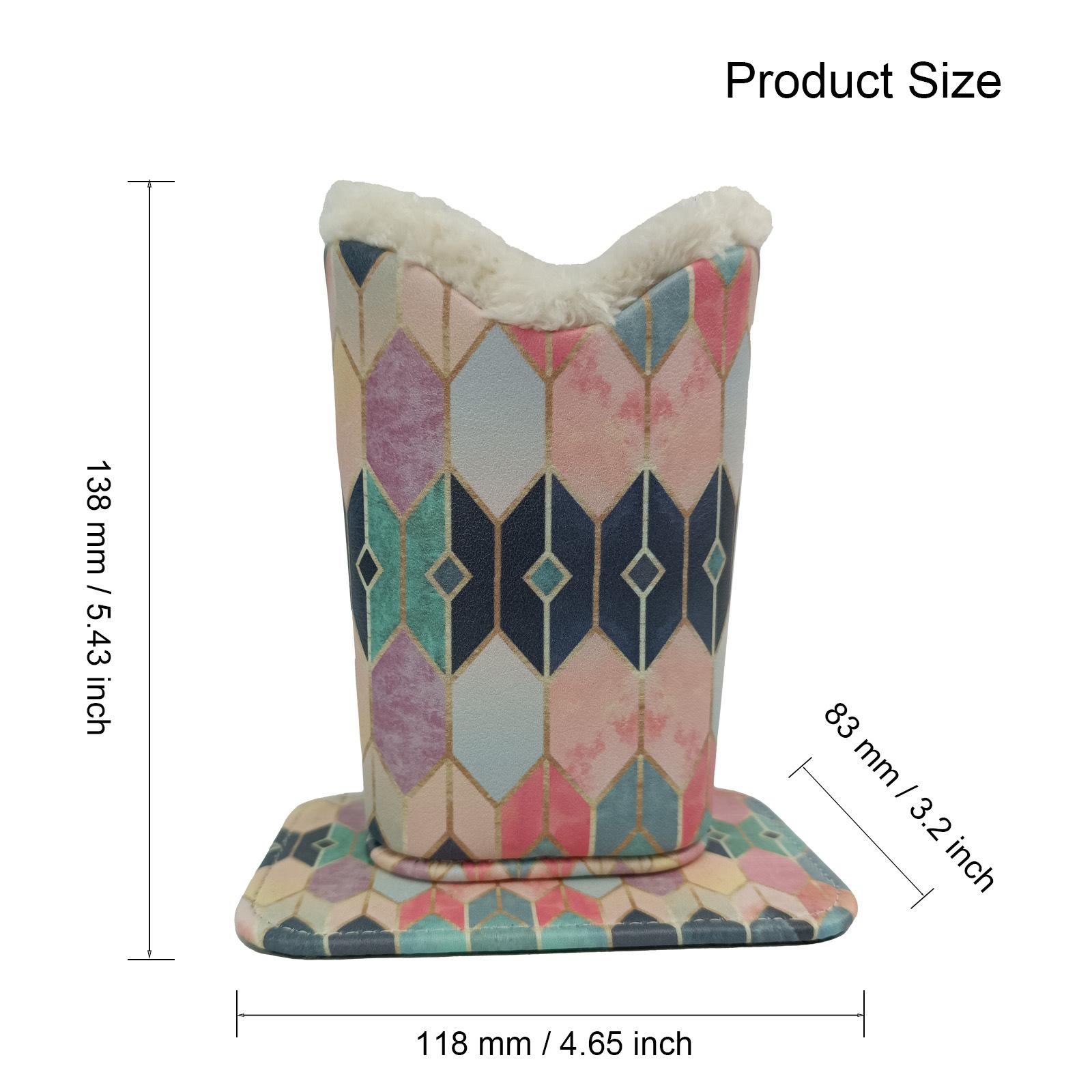 

Плюшевый держатель для очков Кожаная подставка для демонстрации очков Тканевый держатель для карандашей Стильное минималистичное решение для хранения очков One Size