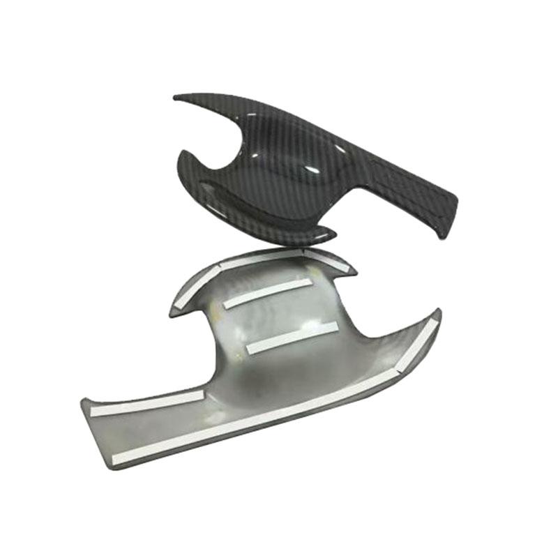 For Toyota C-HR CHR 2017 2018 ABS Carbon Fiber Door Handle Bowl Molding Sticker Panel Cover Frame Stiker Trim 6PCS