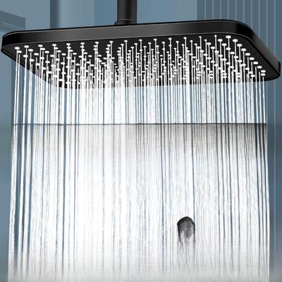Pressurized Square Rain Shower Head Set for Home Use