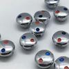 20pcs Faucet Handle Hot Cold Water Sign Red Blue Label Decoration Cover Kitchen Bathroom Mixer Tap Indicate For Faucet Handles