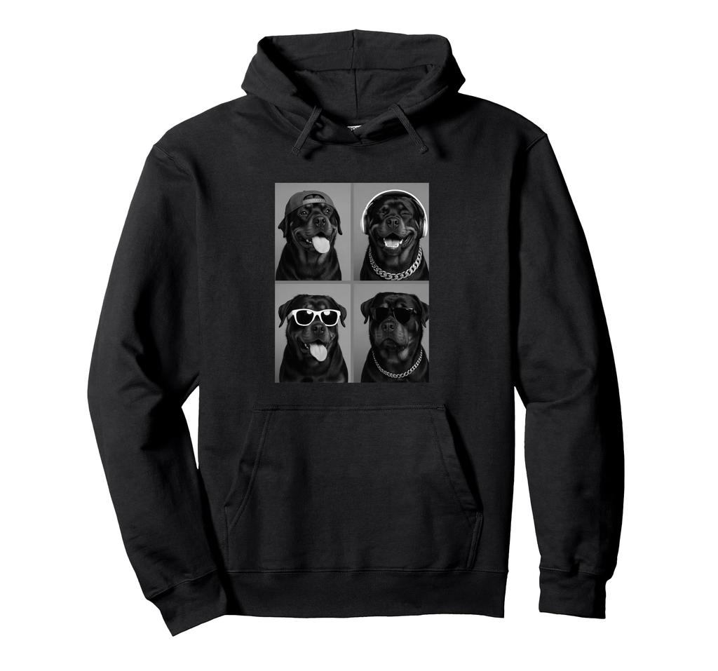 Rottweiler sunglasses hoodie