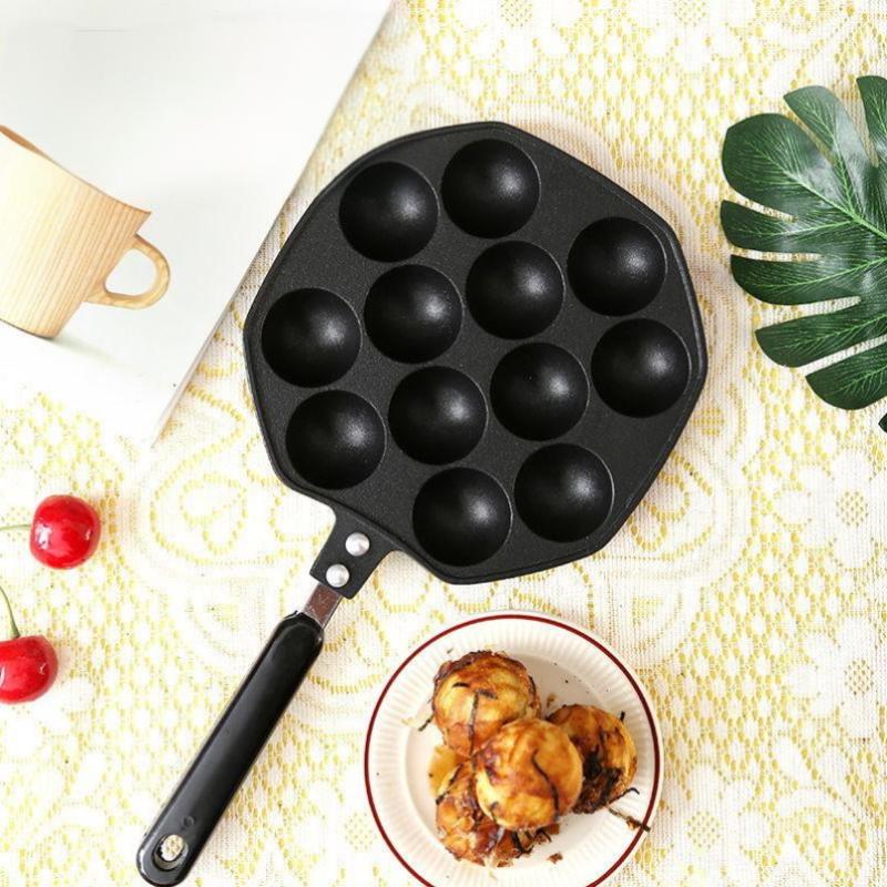 Takoyaki Pan Mold Takoyaki Maker Frying Pan Aluminum Alloy Non-Stick Baking Pan Cooking Pan Suitable For Octopus Ball Pancake Ca
