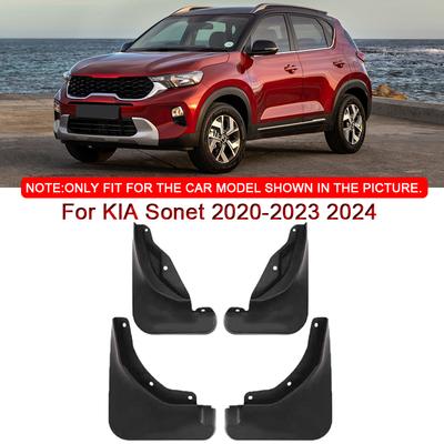 Für KIA Sonet 2020-2023 2024 Auto-Styling ABS Auto-Schmutzfänger Spritzschutz Kotflügel Schmutzfänger vorne hinten Kotflügel Autozubehör