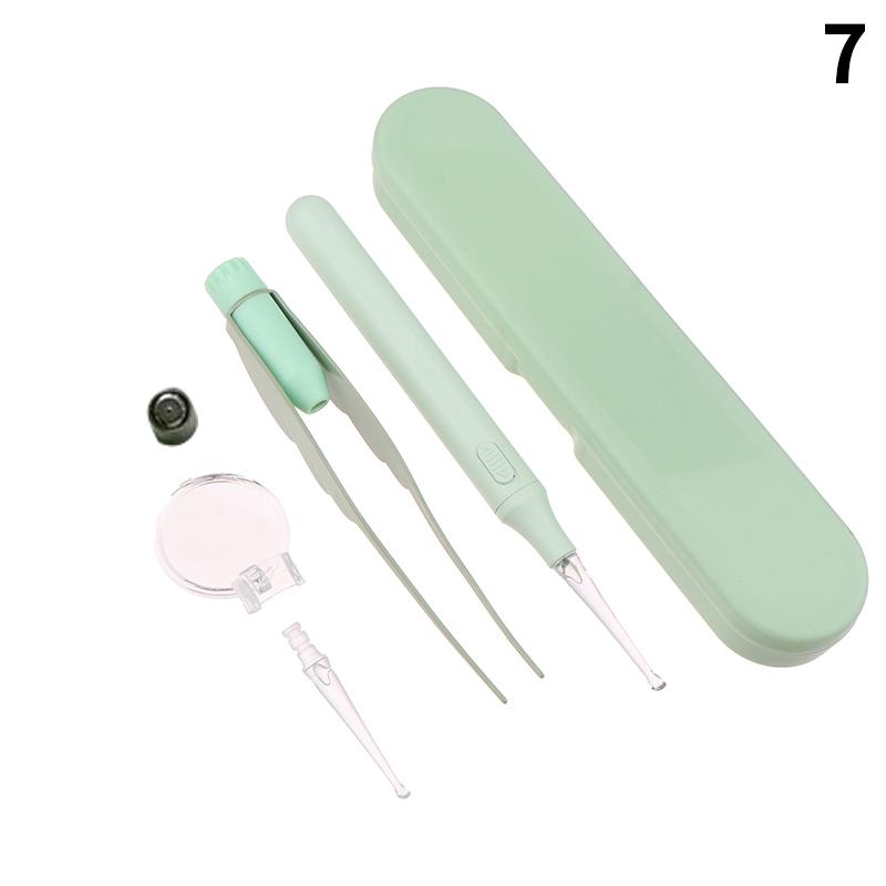 Ear Cleaning Kit With Led Light Ear Wax Removal Kit For Kids And Adults Earwax Spoon Digger & Tweezers Ear Cleaning Care Tool