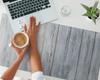 Modern Vinyl Keyboard Mat Rustic Style 100x50 Cm