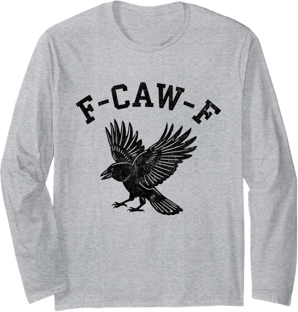 Funny F Caw F Animal Cool Present Friends Long Sleeve Tshirt