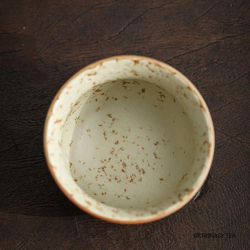 1 Pc Chinese Handmade Flowers Ceramic Tea Cup Household Teacup Vintage Tea Bowl Travel Personal Meditation Cup Teaware 45ml