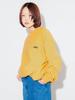 Beamsty ONEITA Pigment Dye Crewneck Sweat, Men's Mustard, Size L, 24AW, 75130692146