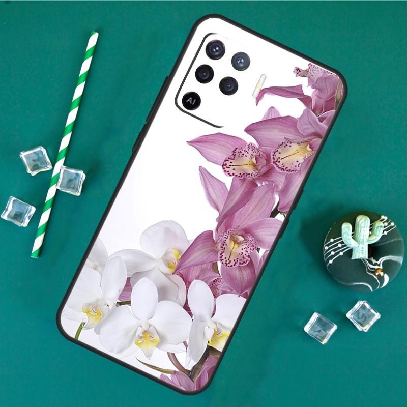 Orchid Flowers Colorful Phone Case For Oppo A18 A38 A58 A78 A98 A40 A60 A80 A91 A15 A17 A74 A94 A54 A57S A16 A76 A96