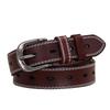 Women's Genuine Leather Fashion Belt – Versatile Casual Waistband with Pin Buckle for Jeans