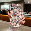 Ink Flower Design Leather Texture TPU Phone Case For iPhone 17 16 Pro Max 15 14 13 Pro Max 11 Anti Scratch Soft Silicone Cover