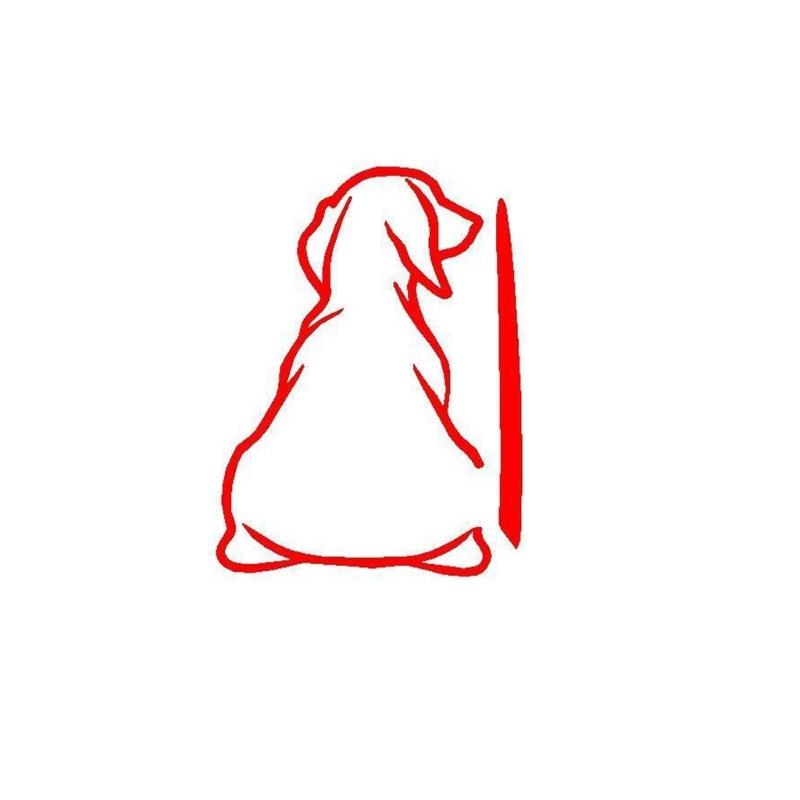 Adorable Wagging Puppy Window Sticker Strong Weatherproof Decoration Simple Installation for Vehicles Gifts