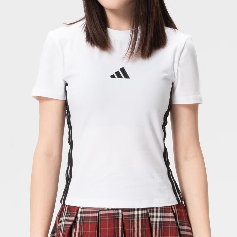 Adidas Women s 3S SJ Sport Short Sleeve T-shirt XS