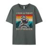 Gestisco un naufragio stretto Capitan Procione Divertente Vintage Carino T-shirt Oversize Regali da Uomo