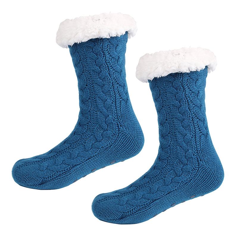 New Men Home Thermal Socks Winter Warm Short Cotton Thick Sleeping Soft Fluffy Slip Non Floor house fuzzy slipper Sock Male Grip