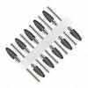 10pc/Set Ceramic Milling Cutter Nail Drill Bits Burr Gel Polish Remove Tools Cuticle Electric Manicure Files Kit Accessories