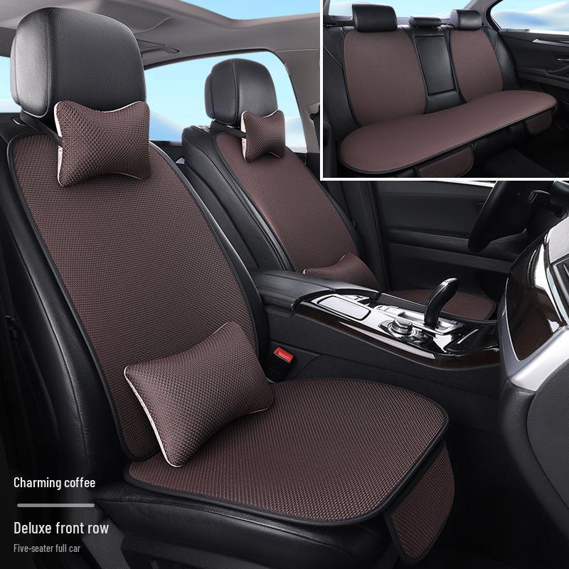 

Универсальный комплект автомобильных подушек из ледяного шелка на 5 сидений со спинкой - Четыре сезона