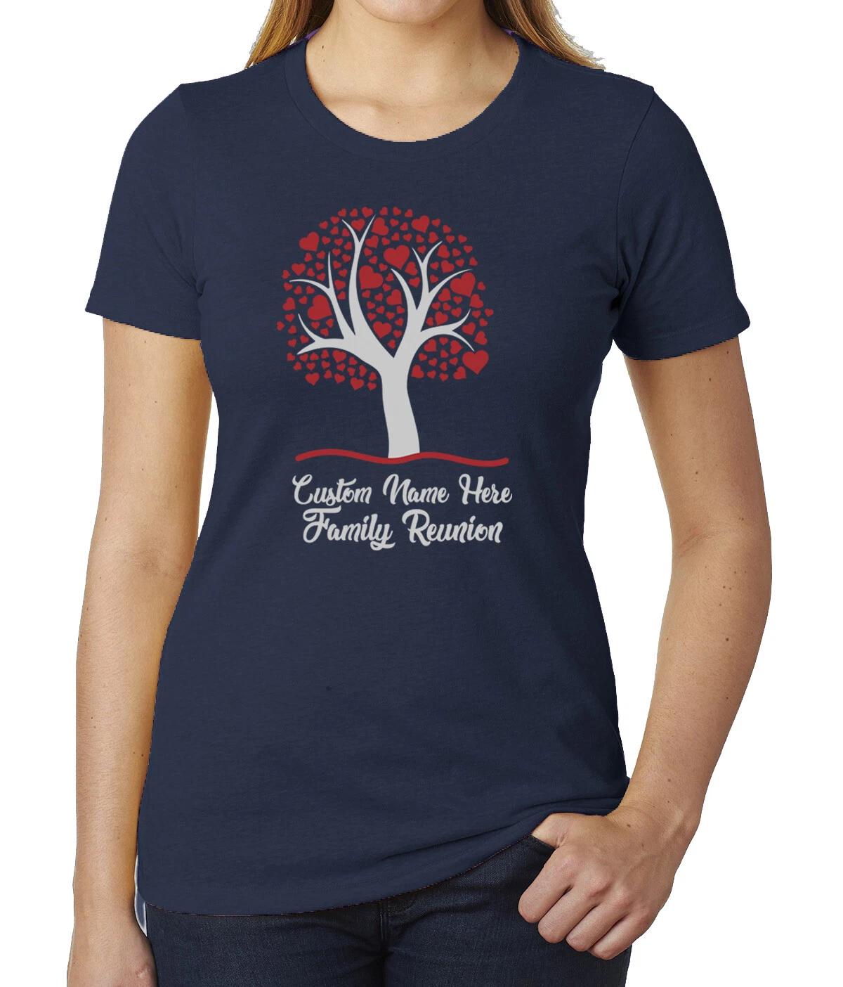 Family Tree with Hearts with custom name- Family Reunion Woman s T-Shirts 2XL
