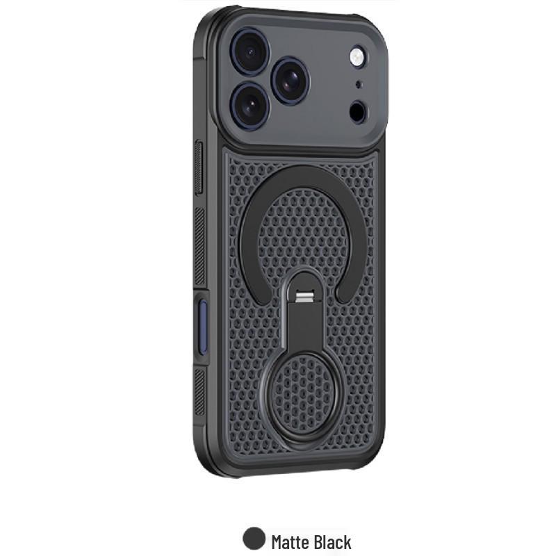 360° Magnetic Honeycomb Heat Dissipation Bracket for iPhone 17 Pro and Apple 16 Business Cases