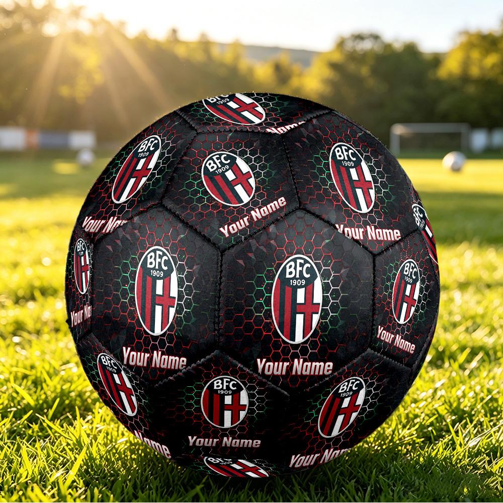 Personalized Size 5 Football Bologna FC Pattern Outdoor Game Sports Ball Gift