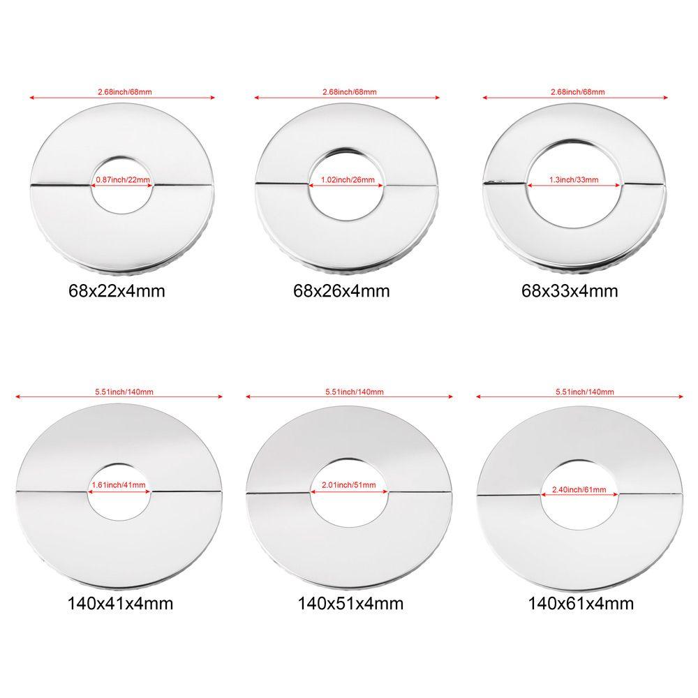 Nuova Copertura Flangia Acciaio Inossidabile Cromato Decorazione Rubinetto Copertura Decorativa Rubinetto Accessori Rubinetto Coperture Muro Tubi
