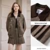 Women's Retro Coffee Academy Style Two-Piece Set