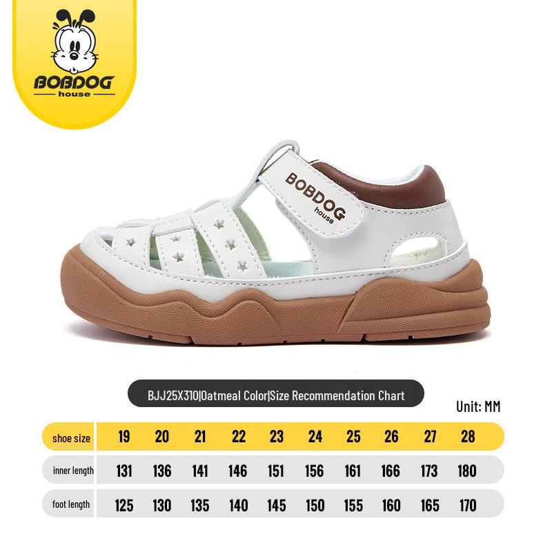 Babu Dou 2025 Summer Closed-Toe Sandals for Boys & Girls - Toddler Walking Shoes