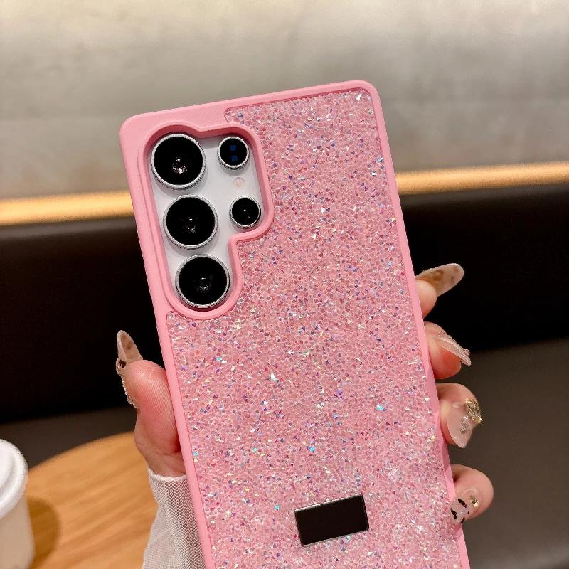 Luxury Sparkle Glitter Diamond Case for Samsung Galaxy S26 S25 S24 S23 Plus Ultra Rhinestone Shockproof Hard Back Protect Cover