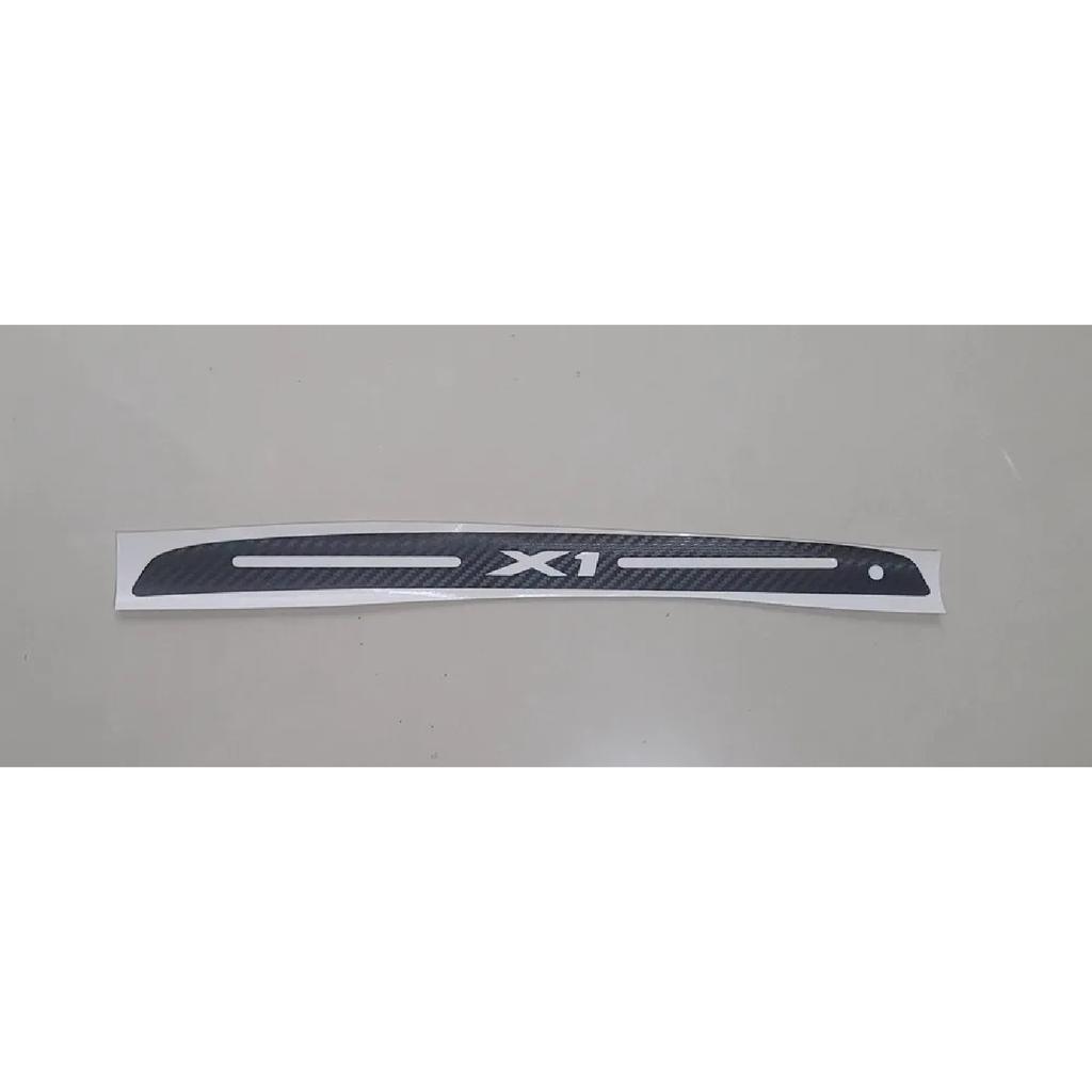 1PC Carbon Fiber Car Stickers OF High Mounted Stop Lamp High Brake Lights For 2012-205 BMW X1 Car-Styling Accessories