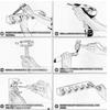A20F-Broom Holder & Wall Mount Garden Tool Organizer Kitchen, Closet, Garage & Laundry Room Storage 5 Slots & 6 Hooks