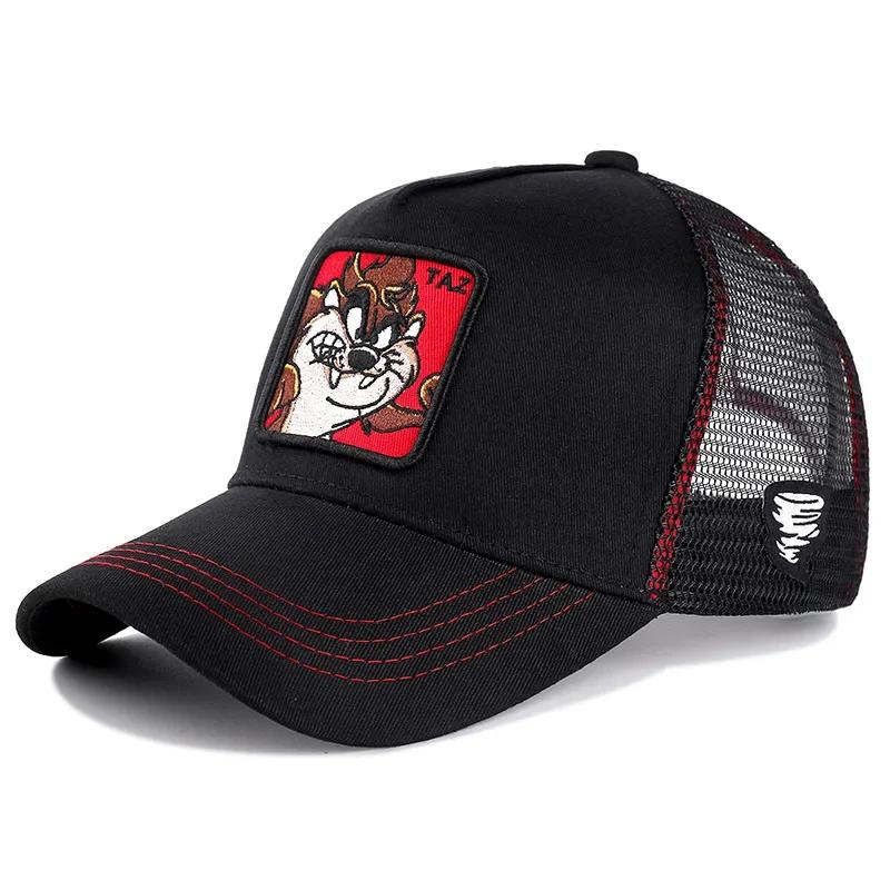 High Quality Anime Cartoon Snapback Cotton Baseball Cap Men Women Hip Hop Dad Mesh Hat Trucker Hat